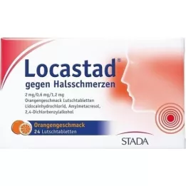 Locastad contro mal di gola arancione arancione, 24 pz