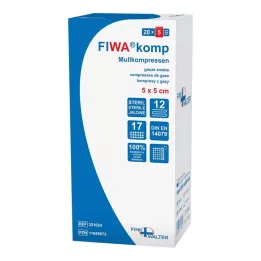 MULLKOMPRESSEN 5x5 cm sterile 12 volte, 20x5 pz