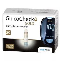GLUCOCHECK GOLD Strisce reattive per la glicemia, 50 pz