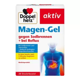 DOPPELHERZ Gel gastrico contro bruciore+reflusso, 20 pz