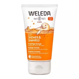 WELEDA Kids 2in1 Shower & Shampoo fruttato allarancia, 150 ml