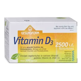 Forma sana vitamina D3 2.500 p.es. Tappi Vega (100 pezzi)