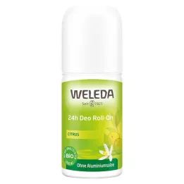 WELEDA Deodorante Roll-on 24h agli agrumi, 50 ml