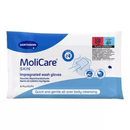 MOLICARE SKIN Guanti da lavaggio, 8 pezzi