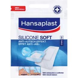 Hansaplast Pavimentazione a strisce morbide in silicone, 8 pz
