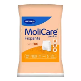 MOLICARE Pantaloni Premium Fixpants a gamba lunga taglia XXXL, 5 pezzi