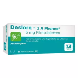 DESLORA-1A Pharma 5 mg compresse rivestite con film, 50 pz