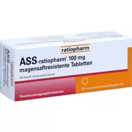 Ass-ratiopharm 100 mg di succo gastrico.Blets, 50 pz