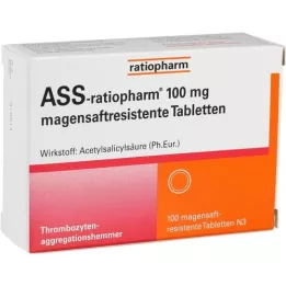 Ass-ratiopharm 100 mg di succo gastrico.Blets, 100 pz