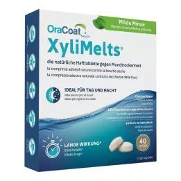 ORACOAT XyliMelts compresse adesive menta delicata, 40 pz