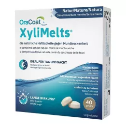 ORACOAT XyliMelts compresse adesive senza menta, 40 pz