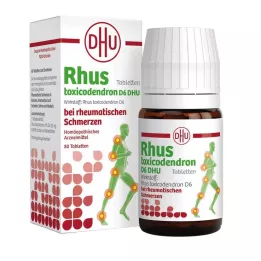 RHUS TOXICODENDRON D 6 compresse per dolori reumatici, 80 pz