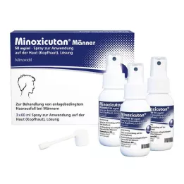 MINOXICUTAN Uomo 50 mg/ml Spray, 3X60 ml