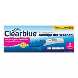 CLEARBLUE Test di gravidanza con determinazione della settimana, 2 pz