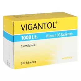 VIGANTOL 1.000 cioè compresse di vitamina D3, 200 pz