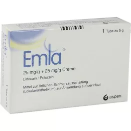 EMLA 25 mg/g + 25 mg/g crema + 2 tegaderm pl., 5 g