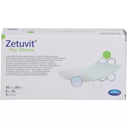 ZETUVIT Plus Silicone sterile 10x20 cm, 10 pz