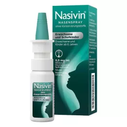 NASIVIN Spray nasale senza materiali di consumo per adulti e bambini in età scolare, 10 ml