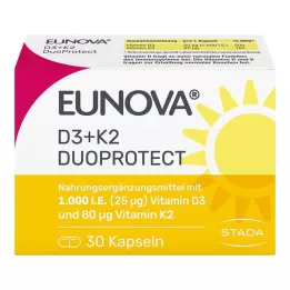 EUNOVA DuoProtect D3+K2 1000 UI/80 μg capsule, 30 pz