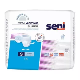 SENI Slip Attivi Super Incontinenza Monouso S, 10 pz