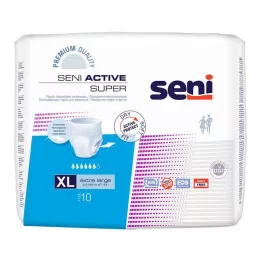 SENI Slip Attivi Super Incontinenza Monouso XL, 10 pz