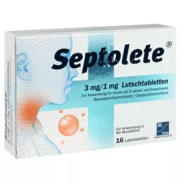 SEPTOLETE 3 mg/1 mg di compresse ad anello, 16 pz