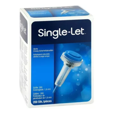 SINGLE-LET Security Lancets, 200 pz SINGLE-LET Security Lancets, 200 pz