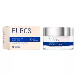 EUBOS ANTI-AGE Crema notte filler riparatrice allacido ialuronico, 50 ml