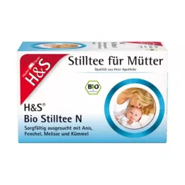 H&S Tè biologico per lallattamento al seno, bustine filtro, 20X1,8 g