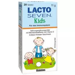 LACTO SEVEN Compresse per bambini al gusto di fragola e lampone, 20 pz