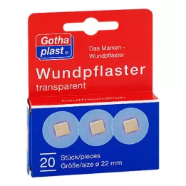 GOTHAPLAST Cerotto per ferite 2,2 cm trasparente, 20 pz