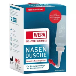 WEPA Doccia nasale con 10x2,95 g di soluzione salina per lavaggio nasale, 1 P
