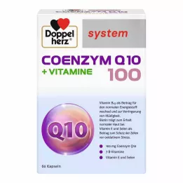 DOPPELHERZ Capsule di sistema Coenzima Q10 100+Vitamine, 60 pz