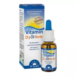 VITAMIN D3 ÖL forte gocce Dr.Jacob, 20 ml
