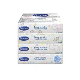 BÜBCHEN Salviette umidificate Sensitive, 4X52 pz
