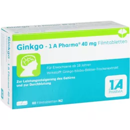 Ginkgo 1a Pharma 40 mg Compresse rivestite con film, 60 pz