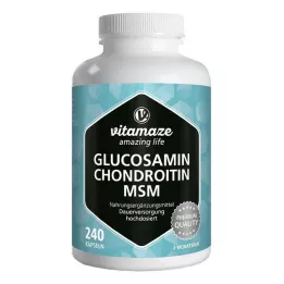 GLUCOSAMIN CHONDROITIN MSM Capsule di vitamina C, 240 pz