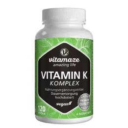 VITAMIN Capsule vegane ad alto dosaggio del complesso K1+K2, 120 pz