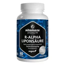 R-ALPHA-LIPONSÄURE 200 mg capsule vegane ad alto dosaggio, 60 pz