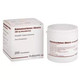 CALCIUMCARBONAT ABANTA Compresse masticabili da 500 mg, 200 pz