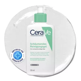 CeraVe Gel di pulizia schiumogeno per viso e corpo, 236 ml