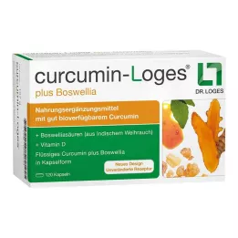CURCUMIN-LOGES più capsule di Boswellia, 120 pz