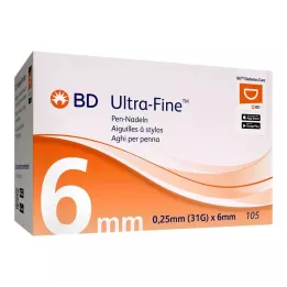 BD ULTRA-FINE Aghi per penna 6 mm 31 G 0,25 mm, 105 pz