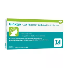 GINKGO-1A Pharma 240 mg compresse rivestite con film, 30 pz