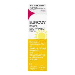 EUNOVA DuoProtect D3+K2 1000 UI/50 μg gocce, 11,5 ml