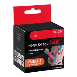 HÖGA-K-TAPE Seta 5 cmx5 m l.fr.nastro kinesiol.rosso, 1 pz