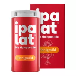 IPALAT Pastiglie per la gola miele delicato senza mentolo senza zucchero, 40 pz