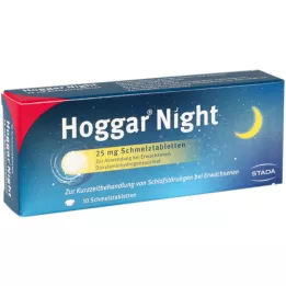 HOGGAR Night 25 mg di compresse di fusione, 10 pz
