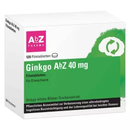 GINKGO AbZ 40 mg compresse rivestite con film, 120 pz