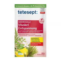 Tetesept Rilassamento muscolare del sale marino, 80 g